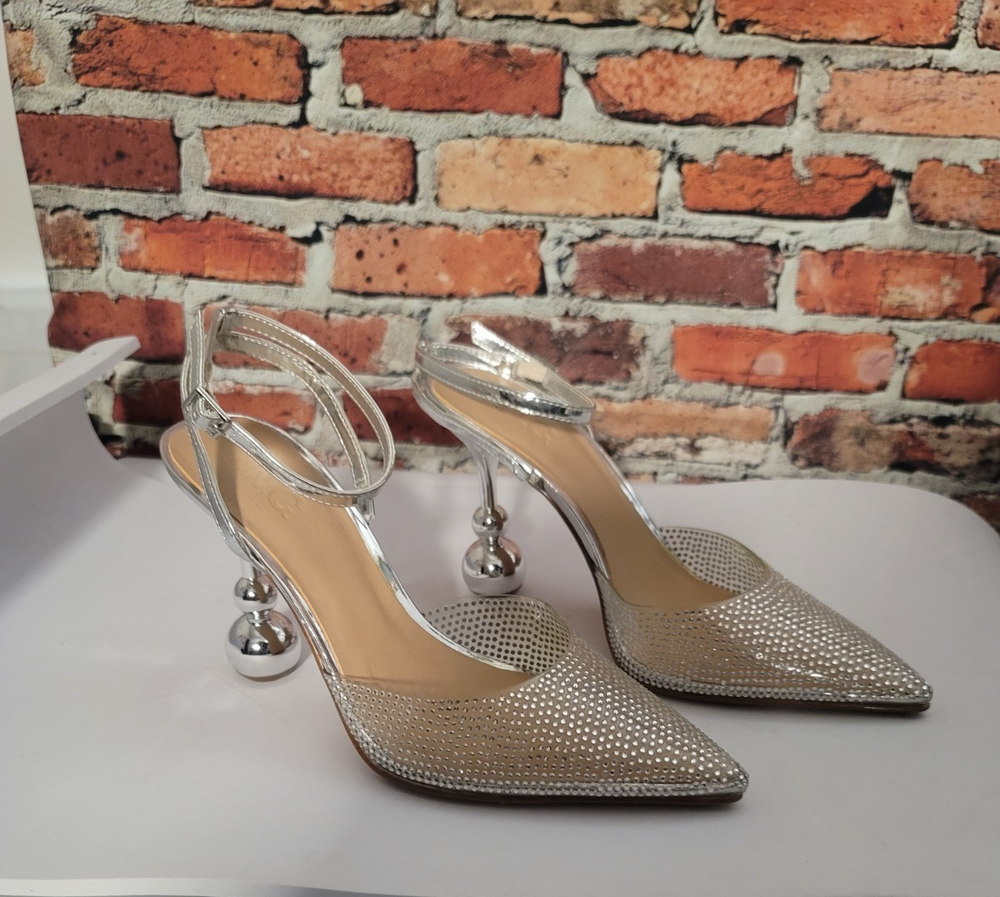 INC International Concepts Womens Rami Ankle Strap Pumps Size 7 Clear