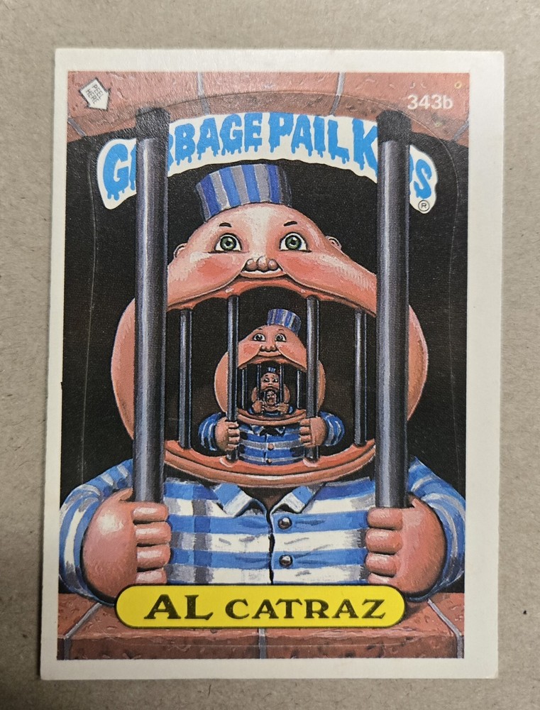 1987 Topps Garbage Pail Kids Series 9 #343b Al Catraz Trading Card