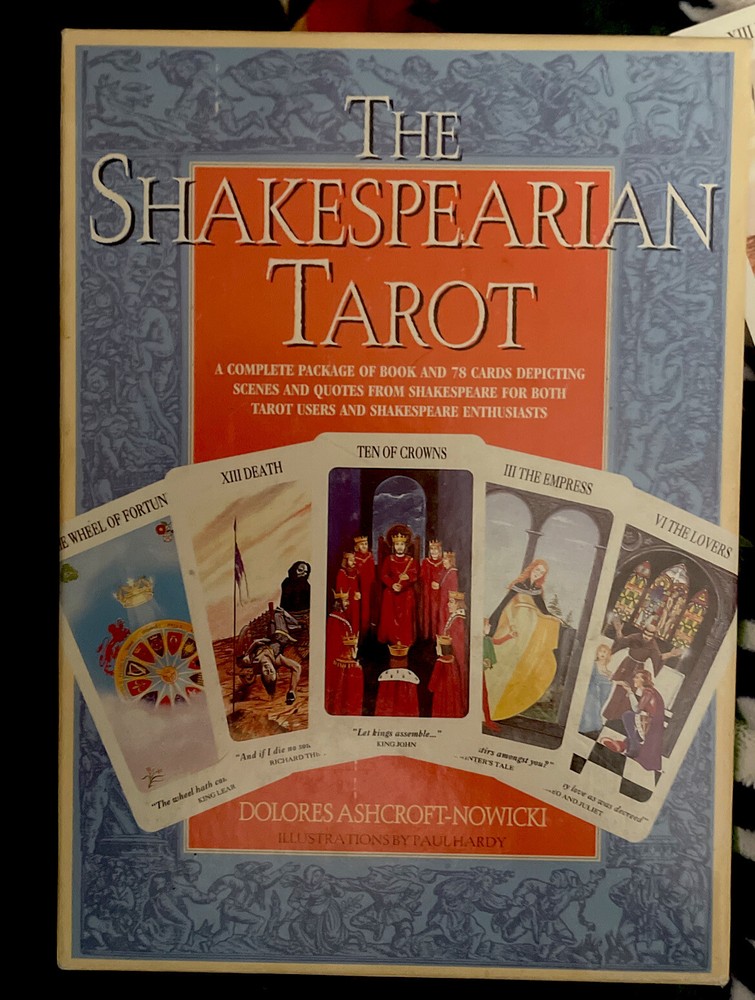 Shakespearian Tarot Deck with 78 Cards Detailed Guidebook Original Box