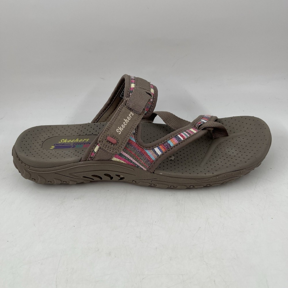 Skechers Reggae Baja Sunrise Womens Size 10 Athletic Sandal Flop Flop