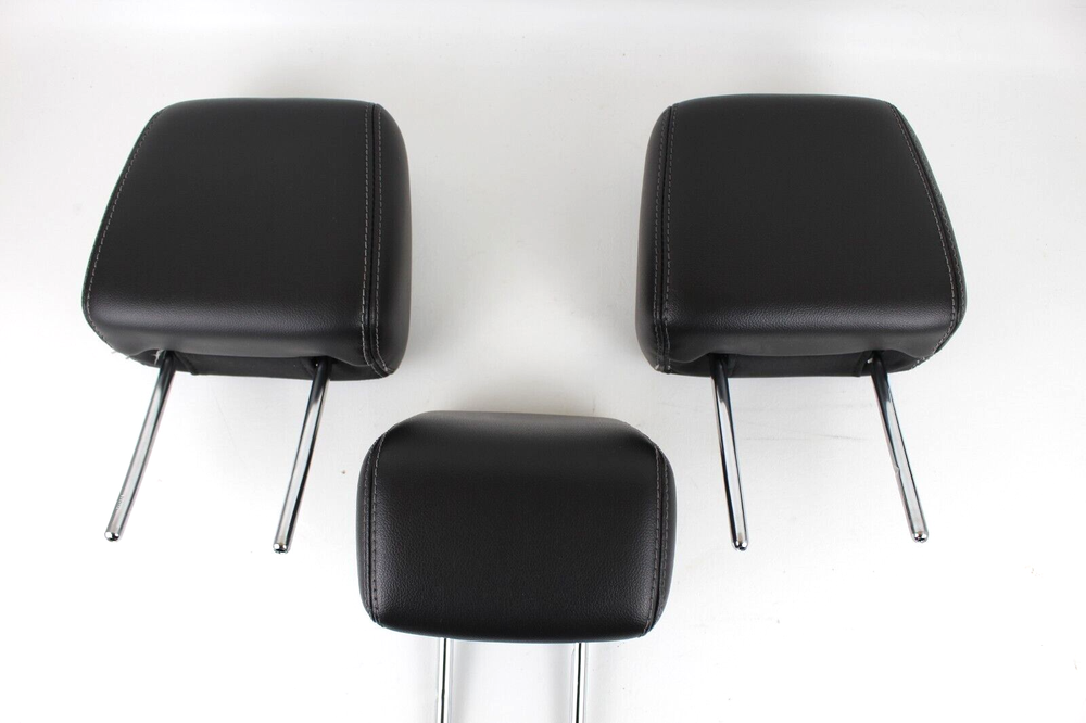 2012 2013 2014 FORD FOCUS REAR Seat Headrest LEATHER Black OEM SET OF 3 ♻
